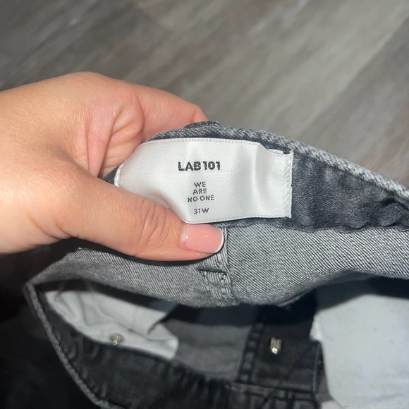 Lab 101 Black Grey Wash Jeans Size 31 W - Picture 2 of 8
